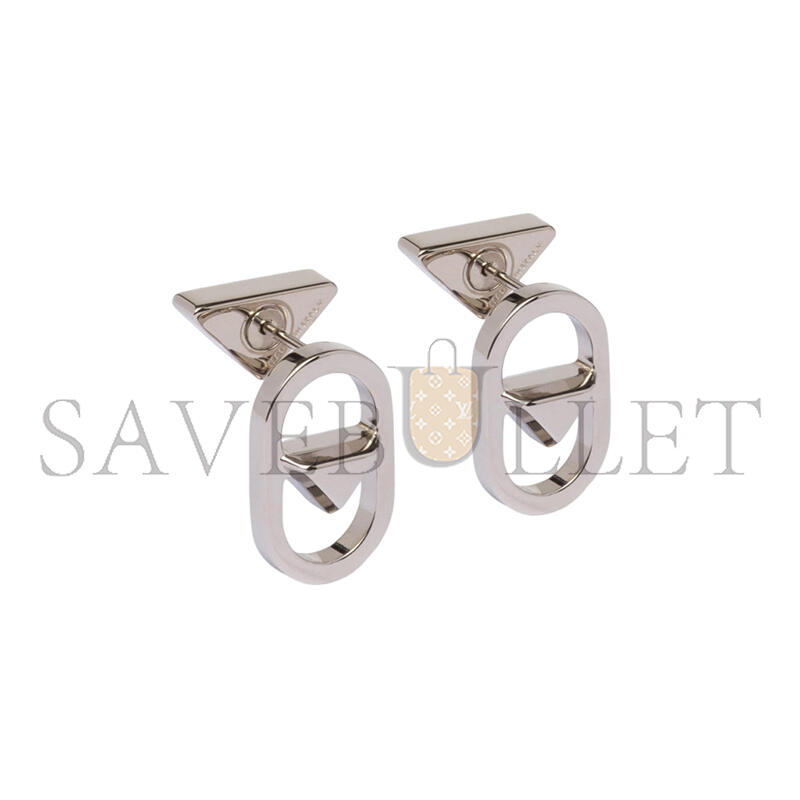 PRADA METAL STUD EARRINGS 